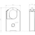 Candado de Bluetooth con biométrico sin llave